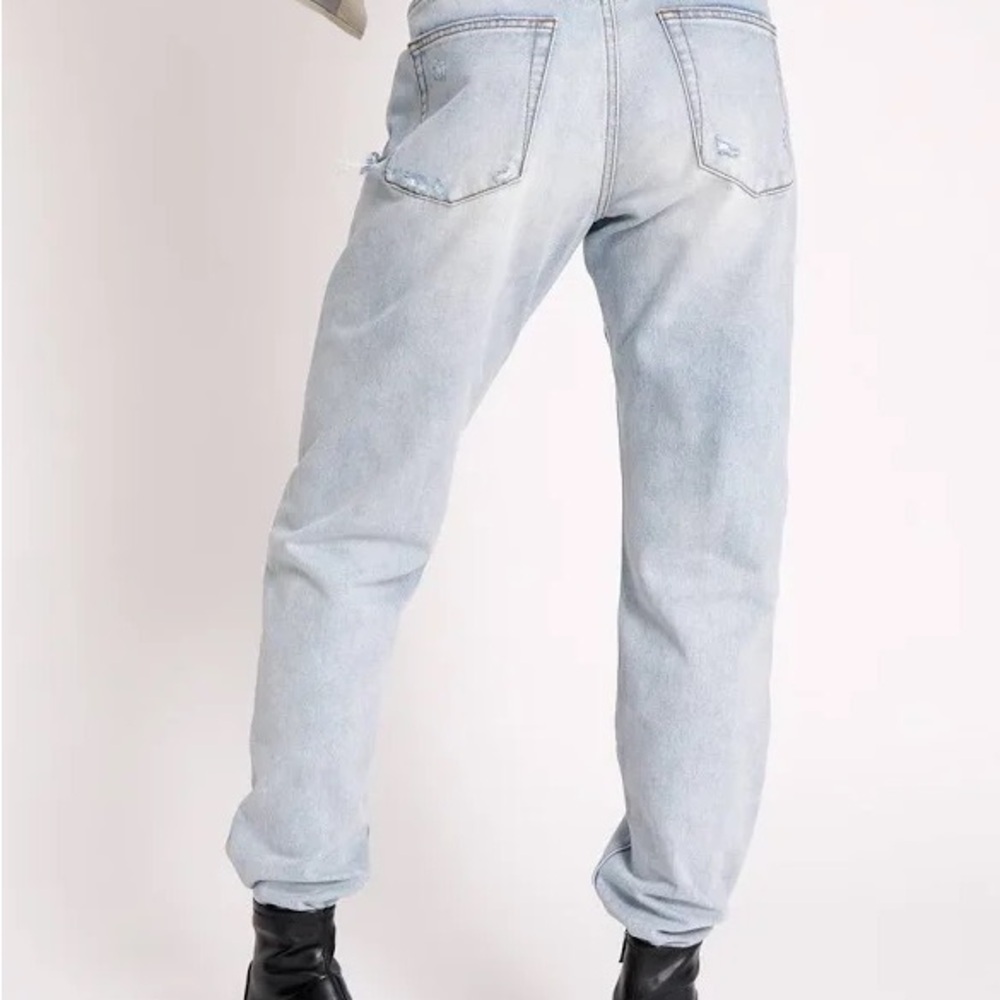 NWT One Teaspoon Light Wash Straight Leg Jeans Size 30 - Picture 2 of 7